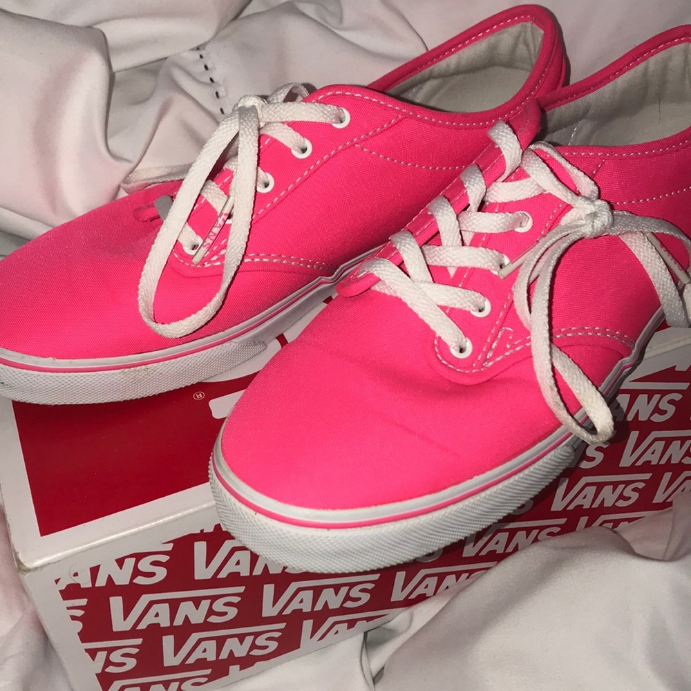 Hot pink vans !